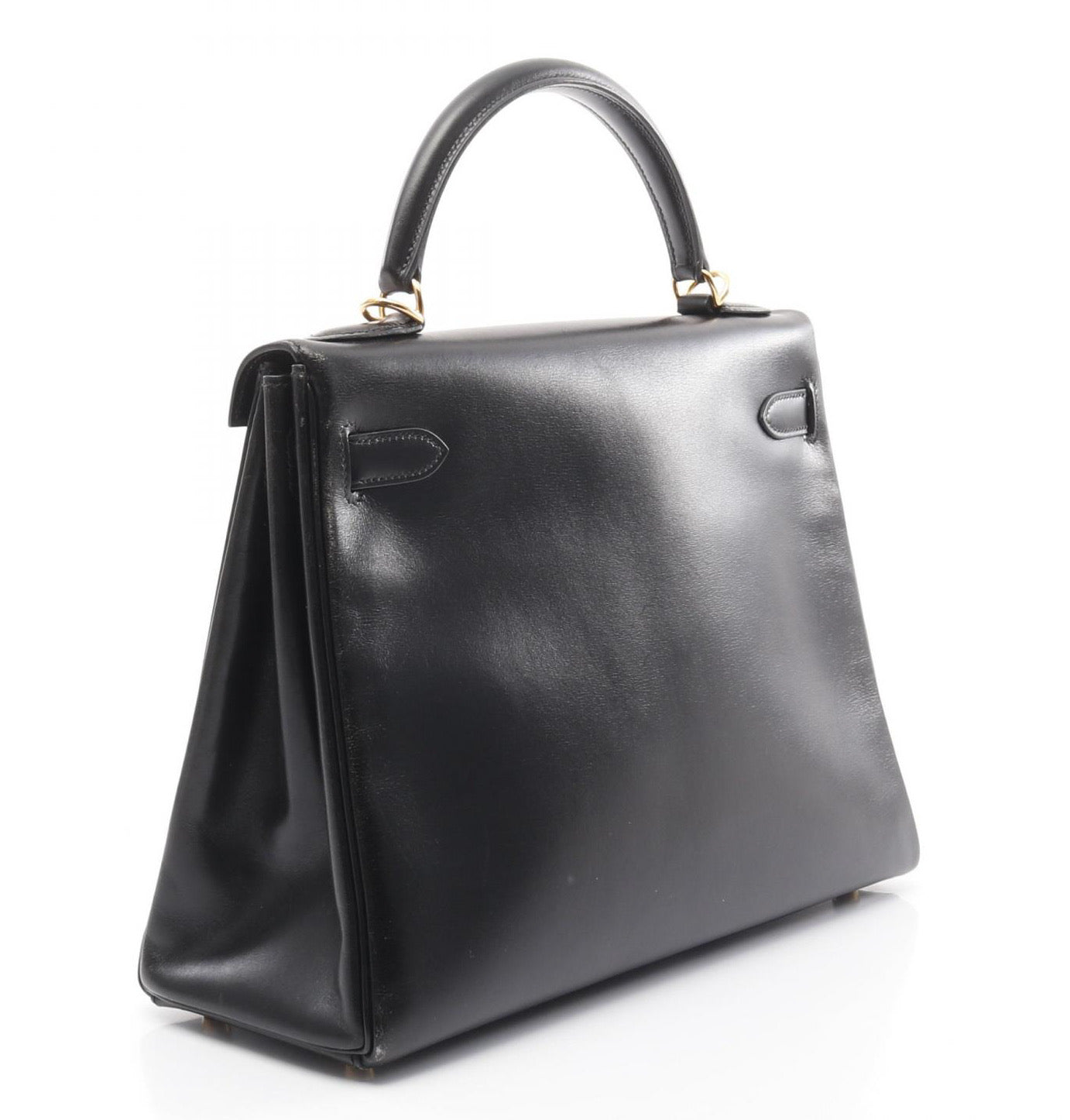 【お客様リクエスト品】HERMES KELLY 32 ブラック×金具ゴールド 内縫い