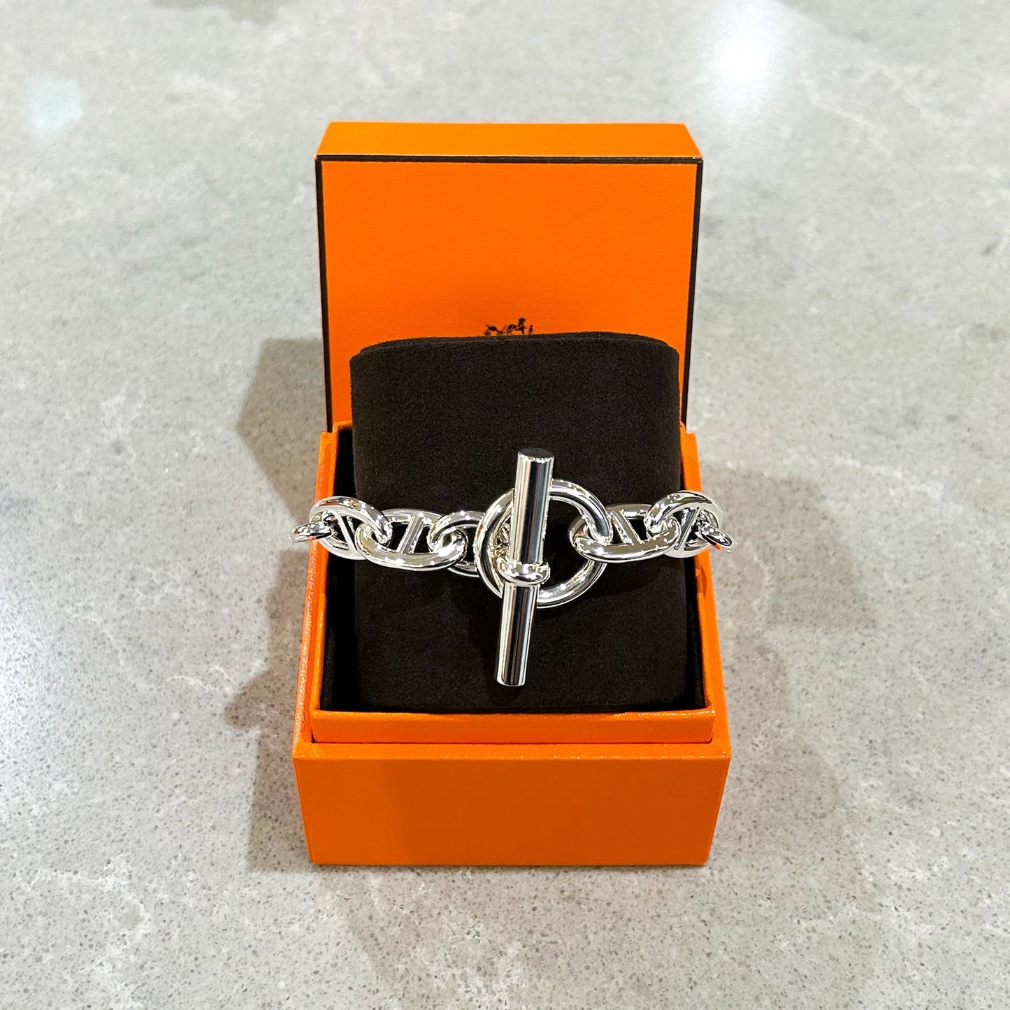 HERMES CHAINE D'ANCRE ブレスレット TGM 12コマ