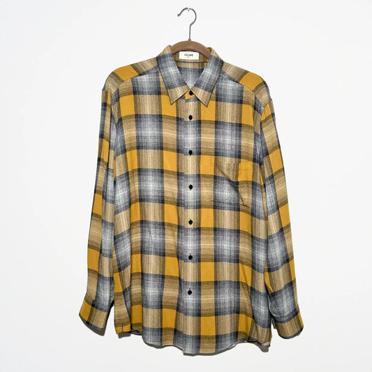 CELINE 21SS チェックシャツ 42