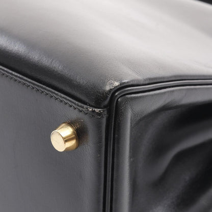 【お客様リクエスト品】HERMES KELLY 32 ブラック×金具ゴールド 内縫い