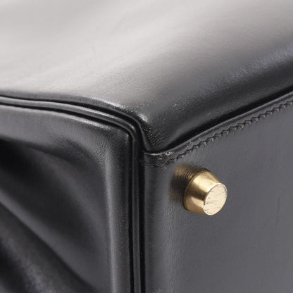 【お客様リクエスト品】HERMES KELLY 32 ブラック×金具ゴールド 内縫い