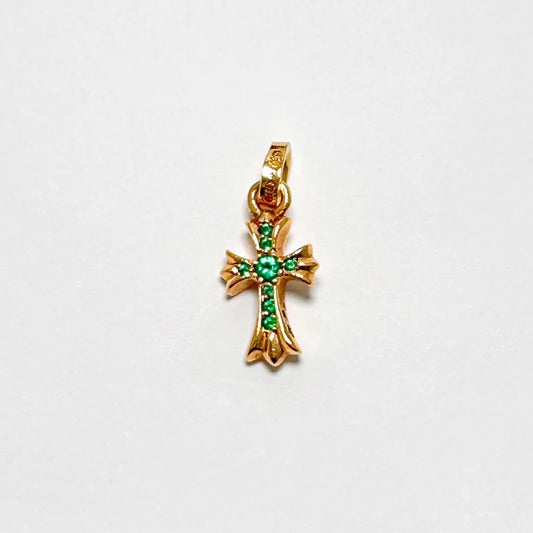 ChromeHearts ベイビーファット PAVEエメラルドチャーム 22k