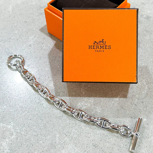 HERMES CHAINE D’ANCRE ブレスレット GM 12コマ